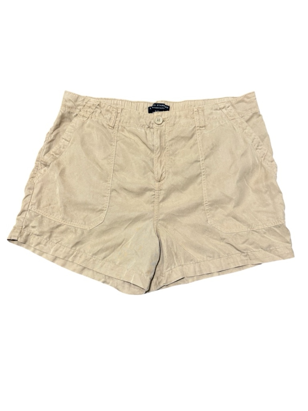 Sanctuary Social Standard Cargo Utility Shorts Womens XL 100% Lyocell Neutral